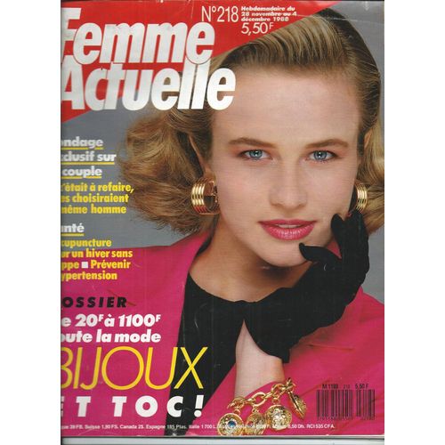 Femme Actuelle 28/11/1988 Paul Mauriat, Carly Simon, Michel Galabru, Julie Pietri, Claude Chabril, Andréa Ferréol, Jacques Bastello, Patti Smith, Daniela Lumbroso, Denise Grey, Maurane, Terence Hill,