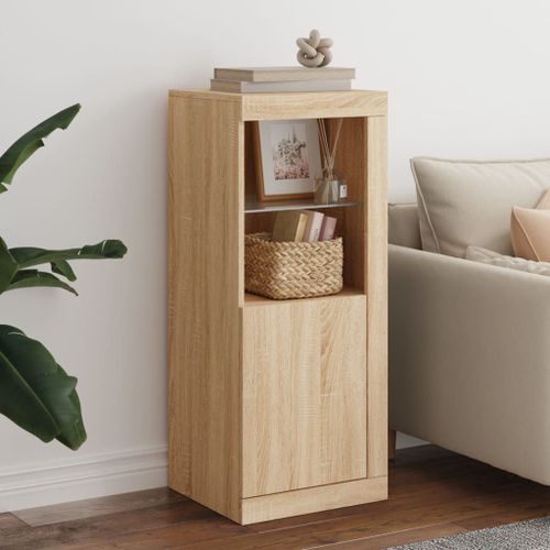 Vidaxl Buffet Avec Lumières Led Chêne Sonoma 41x37x100 Cm