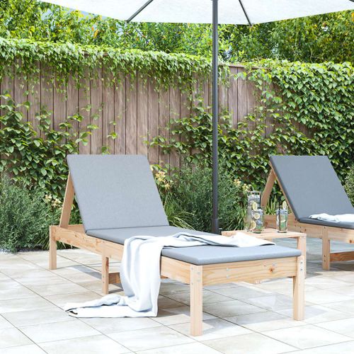 Vidaxl Chaise Longue 199,5x60x74 Cm Bois Massif De Pin