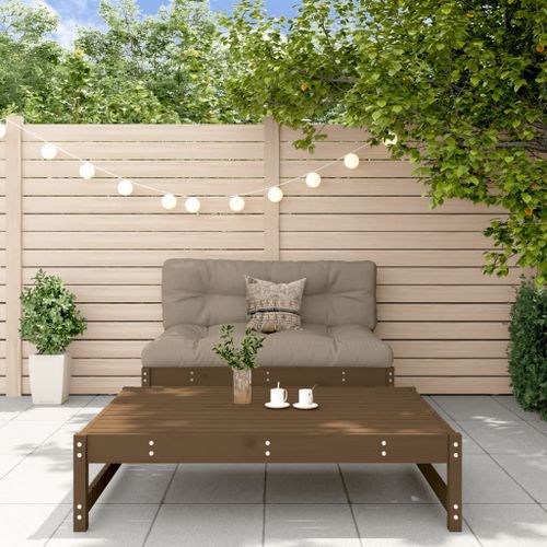 Vidaxl Salon De Jardin 2 Pcs Marron Miel Bois De Pin Massif