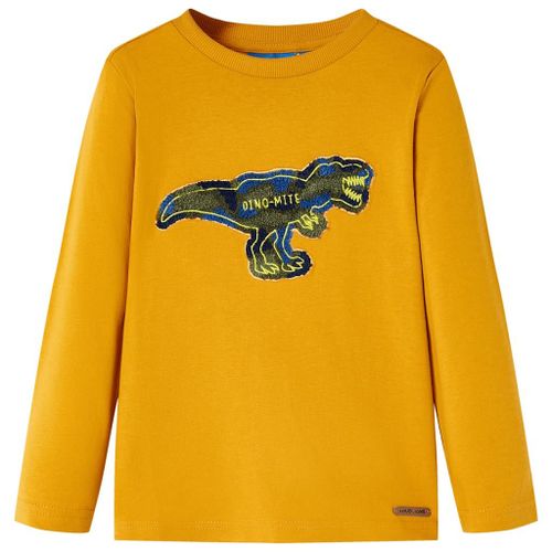 T-Shirt Enfants À Manches Longues Ocre 104