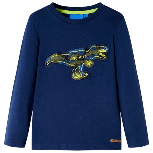 T-Shirt Enfants À Manches Longues Bleu Marine 116