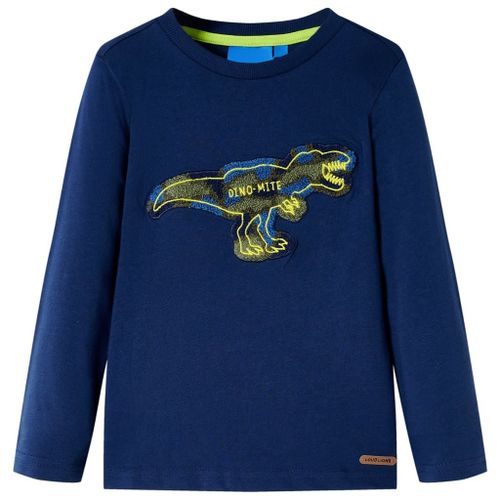 T-Shirt Enfants À Manches Longues Bleu Marine 128