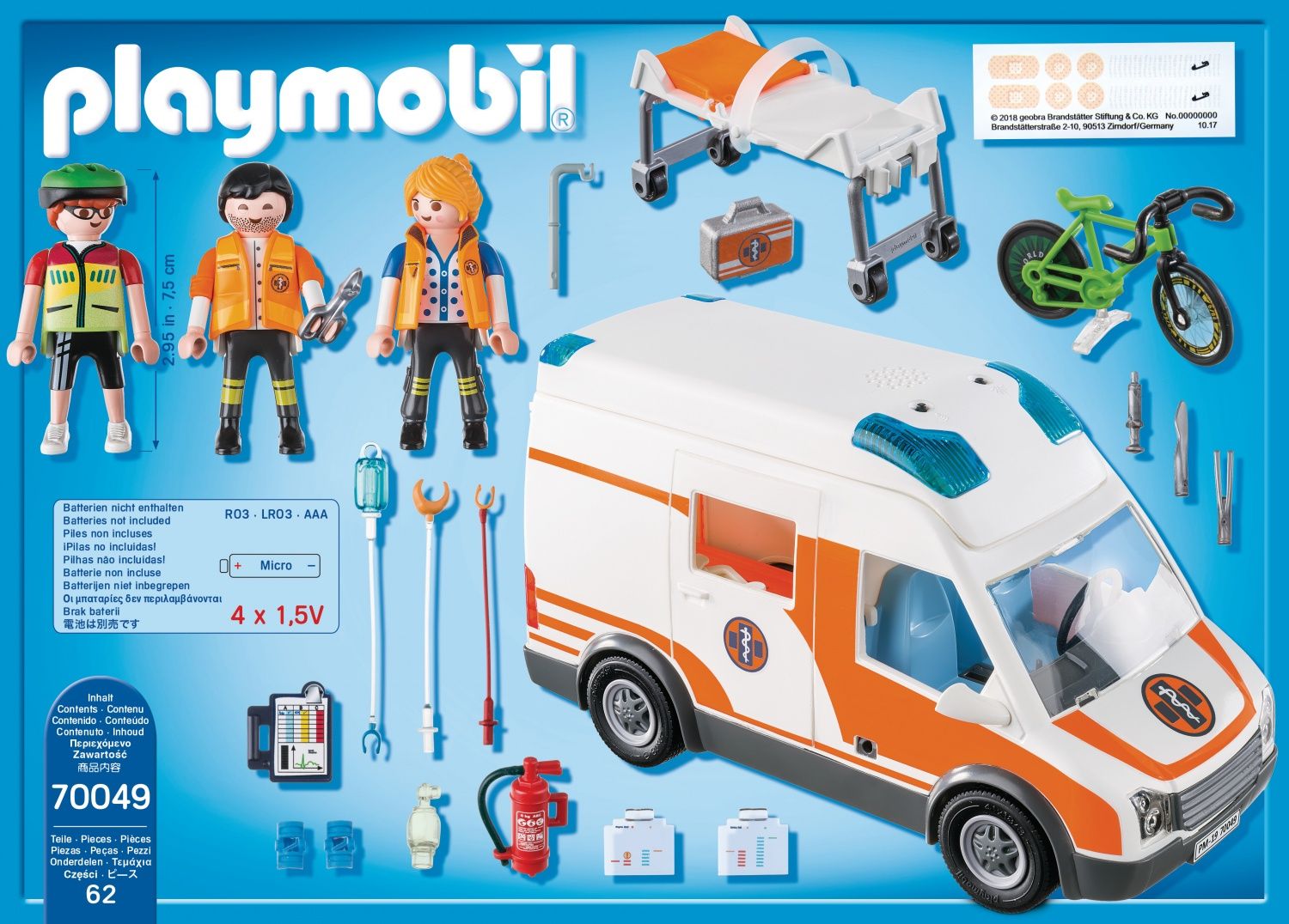 Playmobil 70049 - Ambulance Et Secouristes - 2