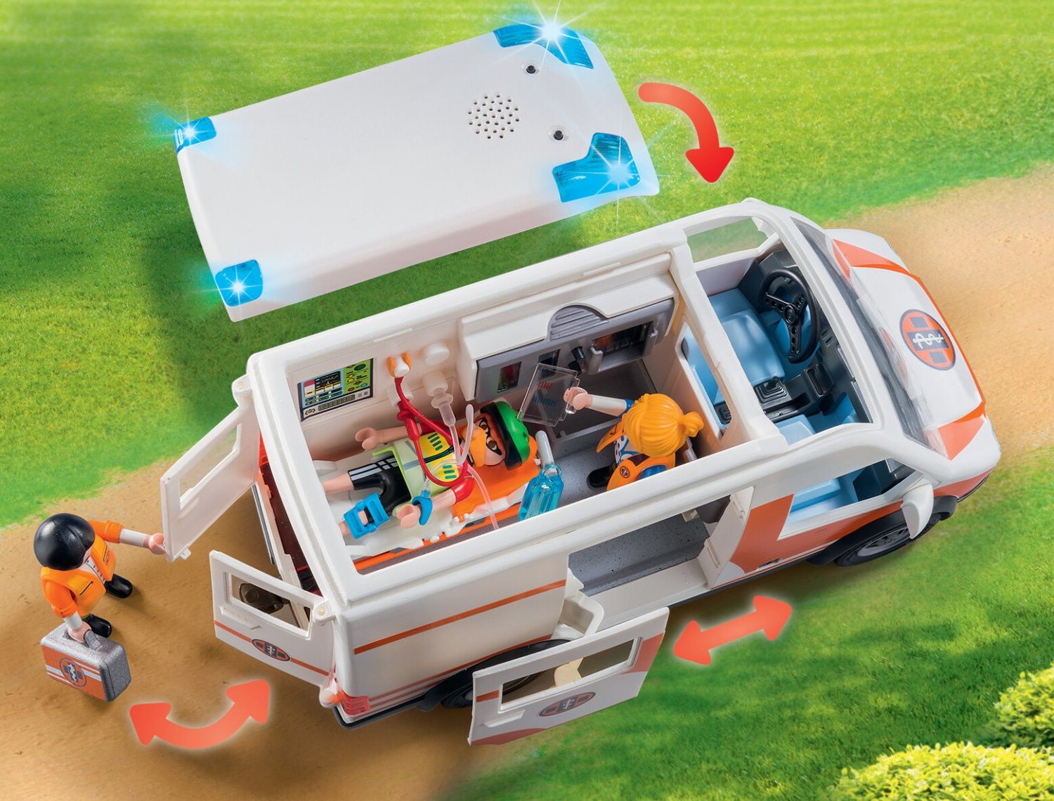 Playmobil 70049 - Ambulance Et Secouristes - 3