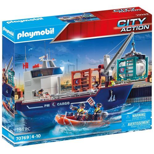 Playmobil 70769 - Cargo  Bateau Douaniers