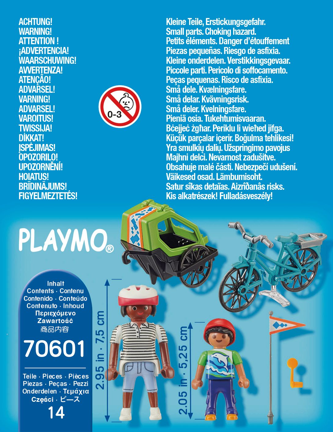 Playmobil 70601 - Cyclistes Maman Et Enfant - 4