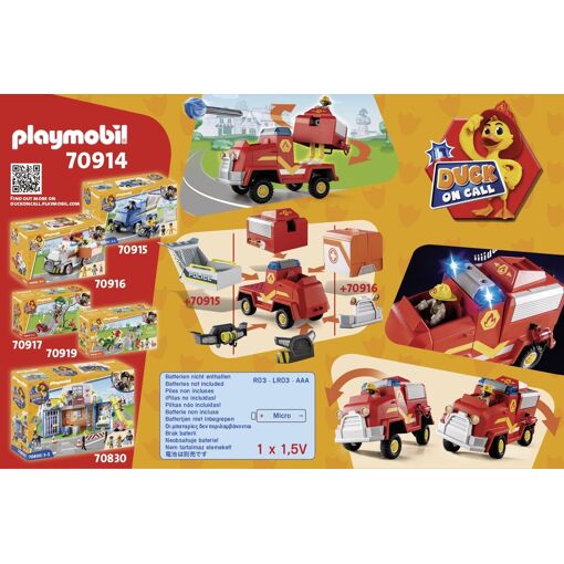Playmobil 70914 - Duck V�hicule De Pompier - 3