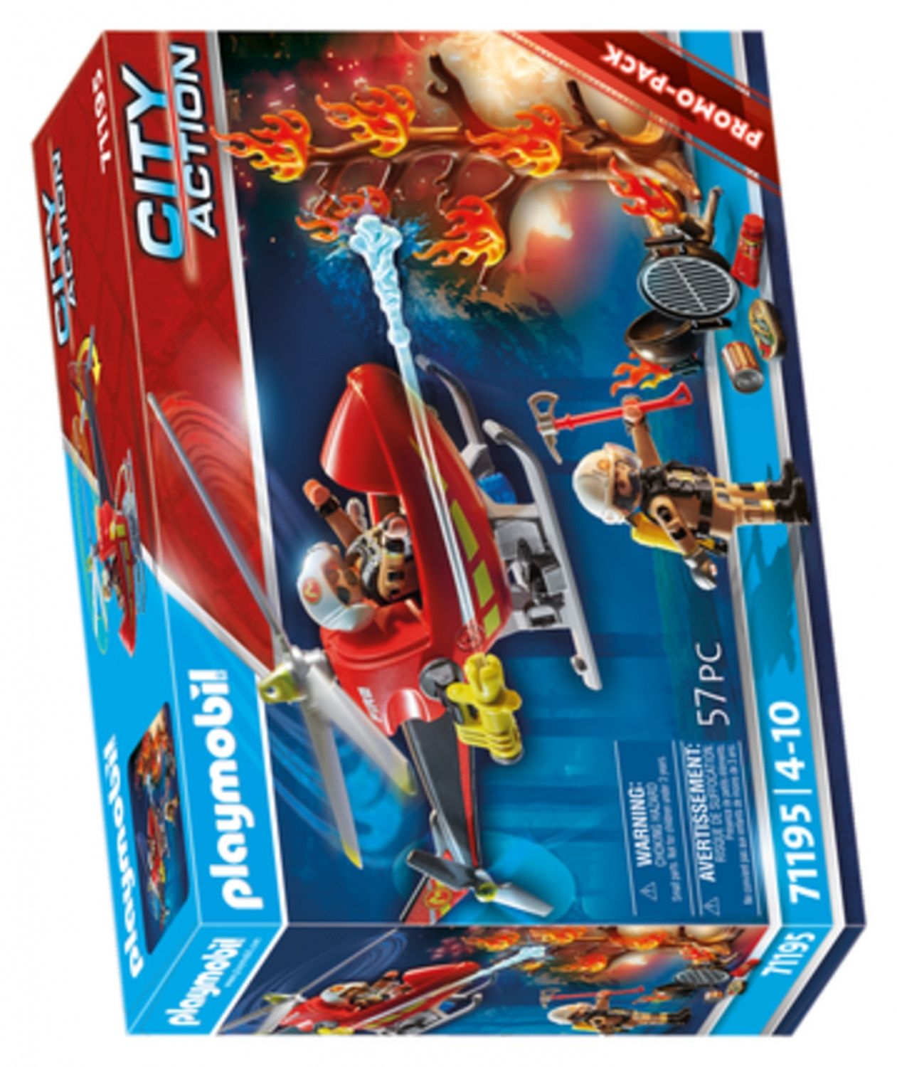 Playmobil 71195 - H�licopt�re Pompiers