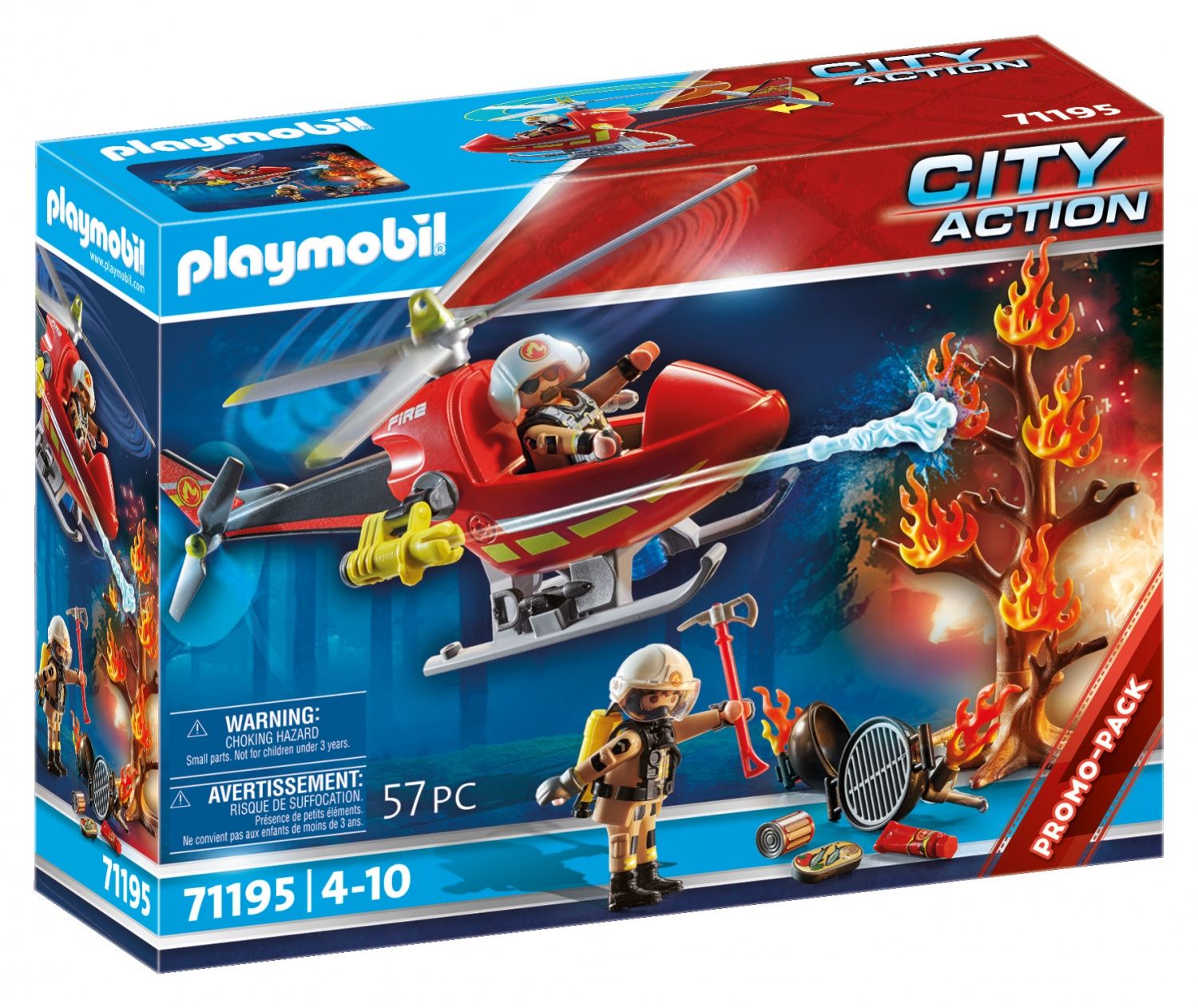 Playmobil 71195 - H�licopt�re Pompiers - 3