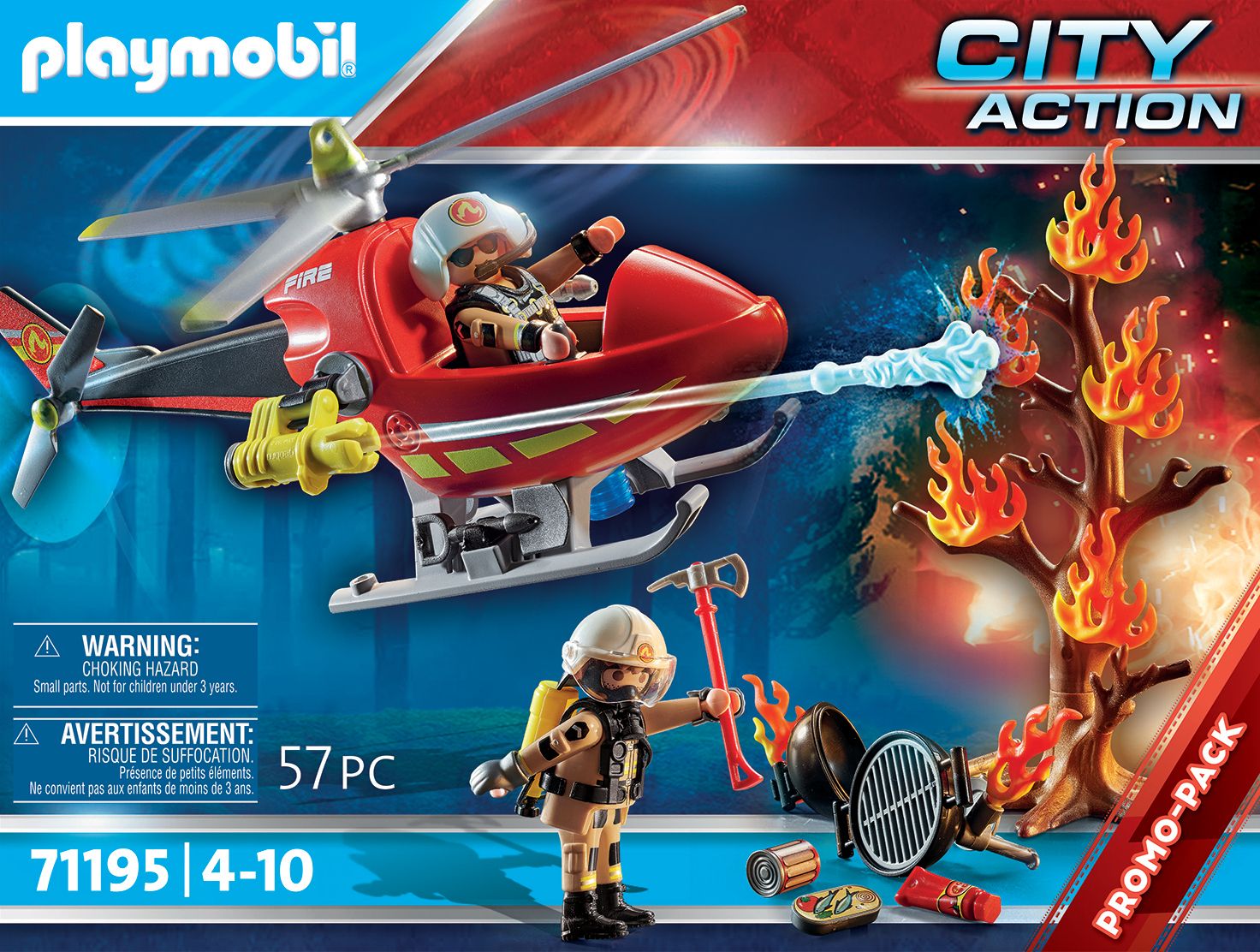 Playmobil 71195 - H�licopt�re Pompiers - 4