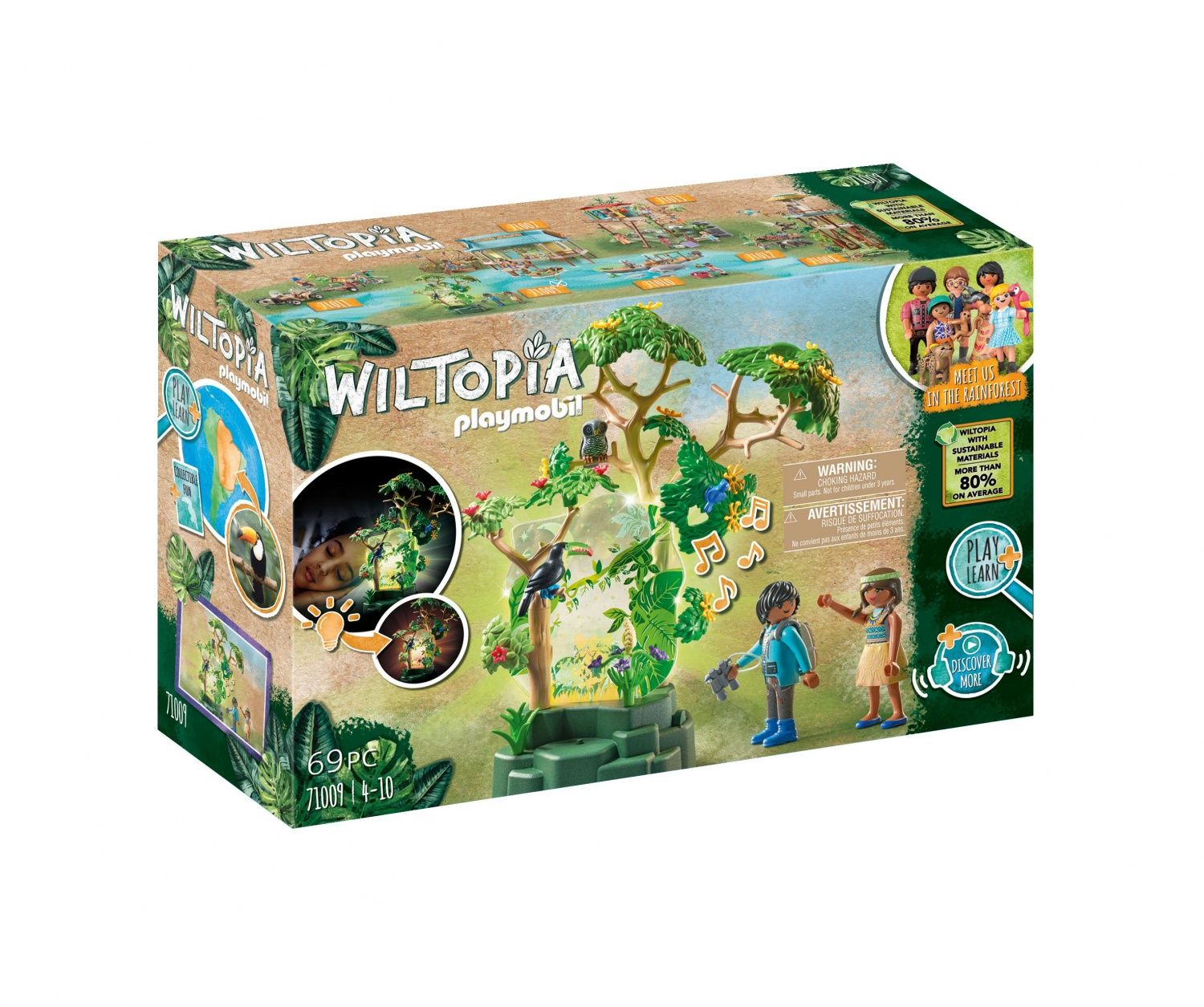 Playmobil Wiltopia 71009 - For�t Tropicale Avec Veilleuse