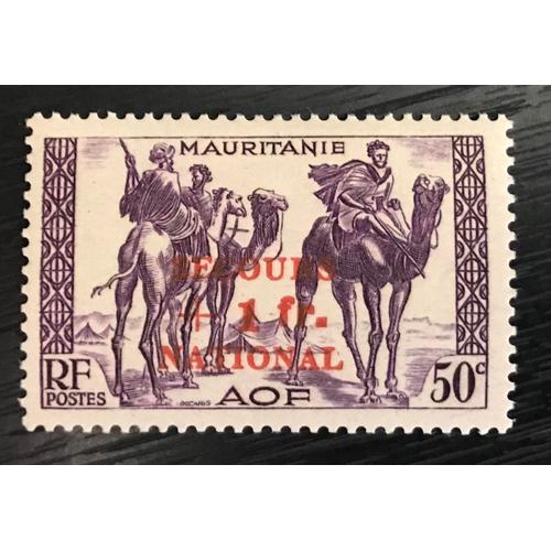 Timbre Neuf* Aof Mauritanie 1941 Y&t 119