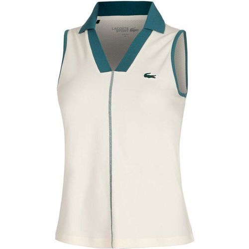 Polo Femmes - Blanc , Bleu Petrol