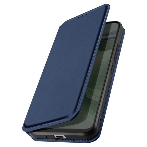 Étui Pour Sony Xperia Xz2 Porte-Carte Support Vidéo Clapet Magnétique Bleu Nuit
