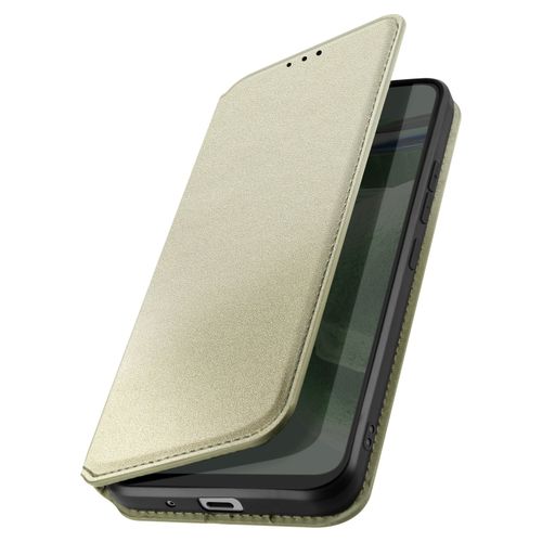 Étui Pour Nokia 3.1 Plus Porte-Carte Support Vidéo Clapet Magnétique Dorée