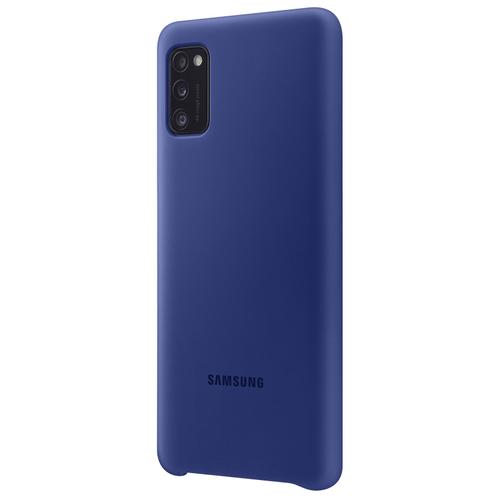 Coque Samsung Galaxy A41 Semi-Rigide Soft Touch Silicone Cover Original Bleu