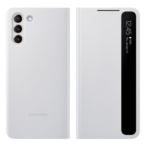 Étui Samsung S21 Plus Fenêtre Tactile Smart Clear View Original Gris Clair