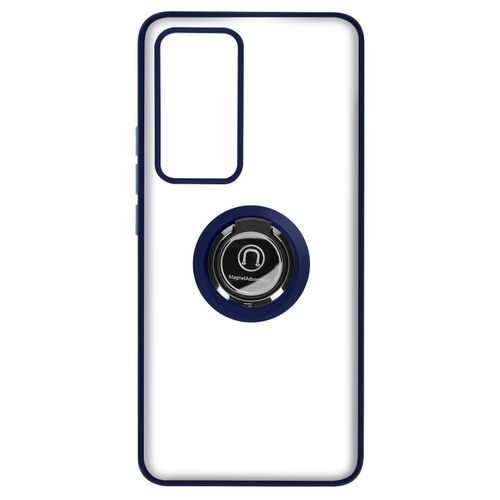 Coque Pour Xiaomi 12t Et 12t Pro Bague Compatible Support Magnétique Bleu