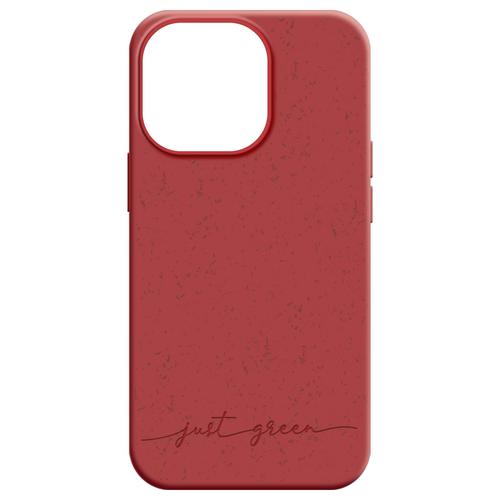 Coque Pour Iphone 14 Pro Recyclable Biodégradable Just Green Rouge