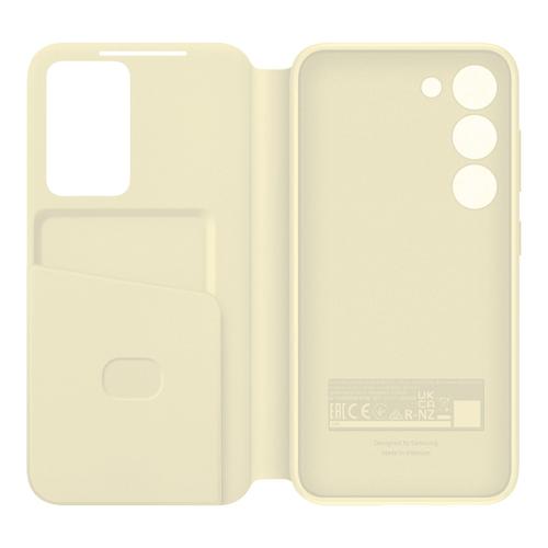 Étui Pour Galaxy S23 À Fenêtre Clear View Cover Orginal Beige