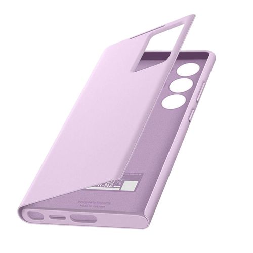Étui Pour Samsung Galaxy S23 Ultra À Fenêtre Smart View Cover Orginal Lavande