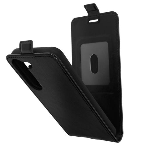 Étui Pour Samsung Galaxy S23 Clapet Vertical Magnétique Porte-Carte Noir