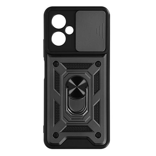 Coque Pour Xiaomi Redmi Note 12 5g Cache Caméra Bague Support Vidéo Noir