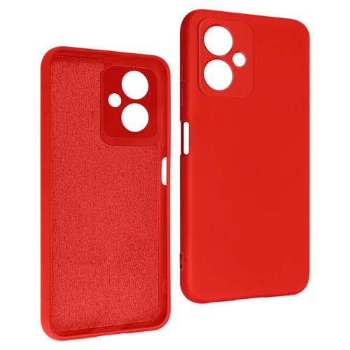 Coque Pour Xiaomi Redmi Note 12 5g Silicone Semirigide Soft-Touch Rouge