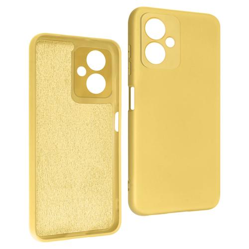 Coque Pour Xiaomi Redmi Note 12 5g Silicone Semirigide Soft-Touch Jaune