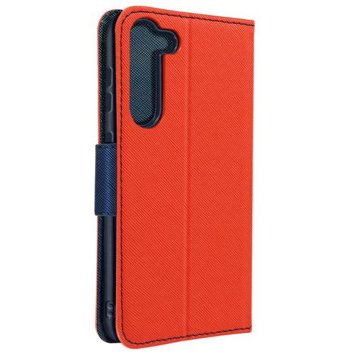 Étui Pour Samsung Galaxy S23 Portefeuille Collection Fancy Style Rouge