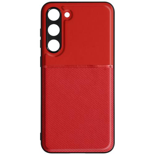 Coque Pour Samsung Galaxy S23 Plus Rigide Avec Contour Souple Antichoc Rouge