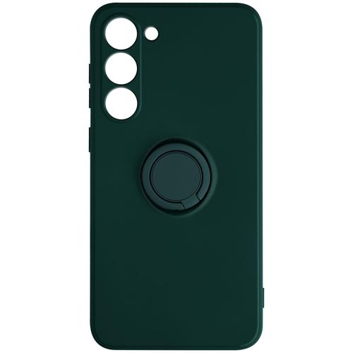 Coque Pour Samsung Galaxy S23 Plus Soft Touch Avec Bague Support Vert Foncé