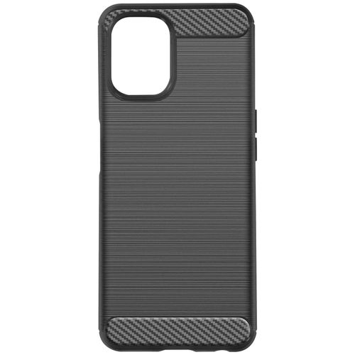 Coque Pour Realme 9i 5g Renforcée Souple Effet Carbone Brossé Noir