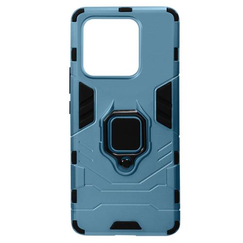 Coque Pour Xiaomi 13 Pro Hybride Antichoc Bague Métallique Support Bleu