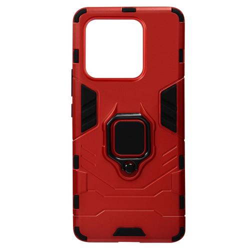 Coque Pour Xiaomi 13 Pro Hybride Antichoc Bague Métallique Support Rouge