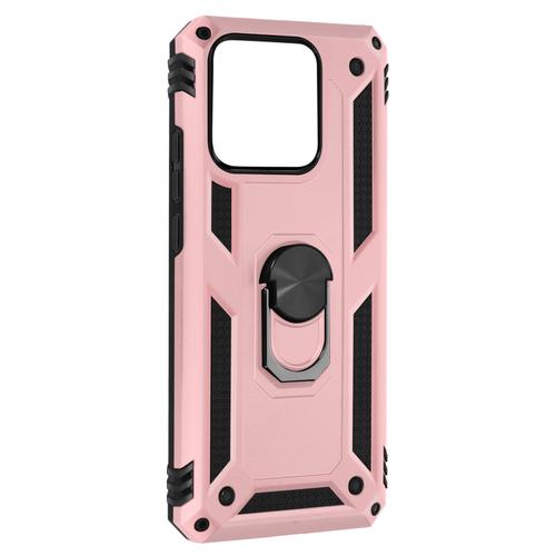 Coque Pour Xiaomi 13 Pro Antichoc Hybride Bague Support Magnétique Rose Gold