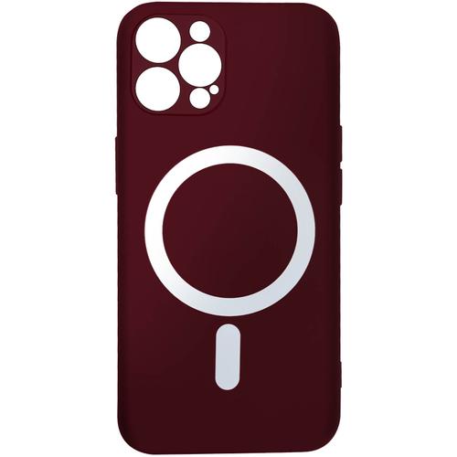 Coque Magsafe Pour Iphone 12 Pro Max Soft Touch Mate Bords Surélevés Vert Foncé