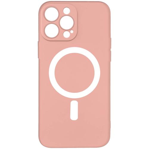 Coque Magsafe Pour Iphone 14 Pro Max Soft Touch Mate Bords Surélevés Rose