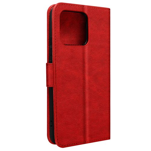 Housse Pour Xiaomi 13 Portefeuille Rangement Carte Support Vidéo Rouge