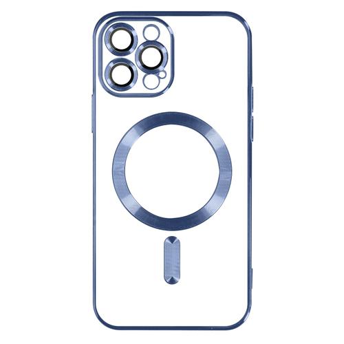 Coque Magsafe Pour Iphone 13 Pro Max Silicone Protection Caméra Bleu Clair