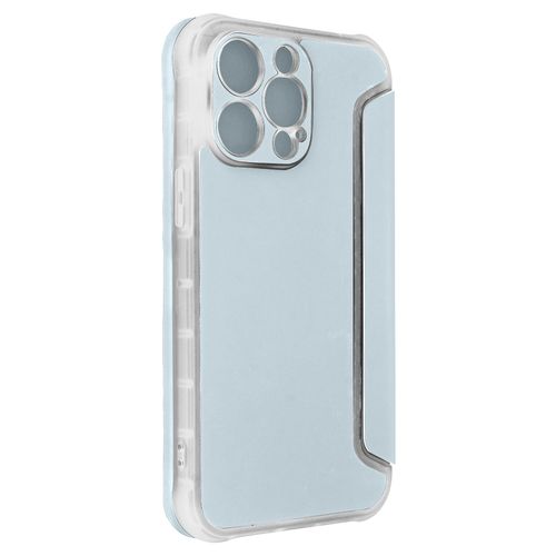 Etui Pour Iphone 14 Pro Max Clapet Magnétique Porte Carte Piano Book Bleu Pâle