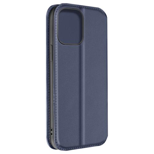 Étui Pour Iphone 14 Pro Max Double Poche Collection Dual Pockets Bleu Nuit