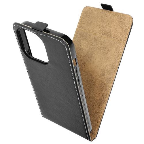 Étui Pour Iphone 14 Pro Max Clapet Vertical Avec Porte-Carte Noir