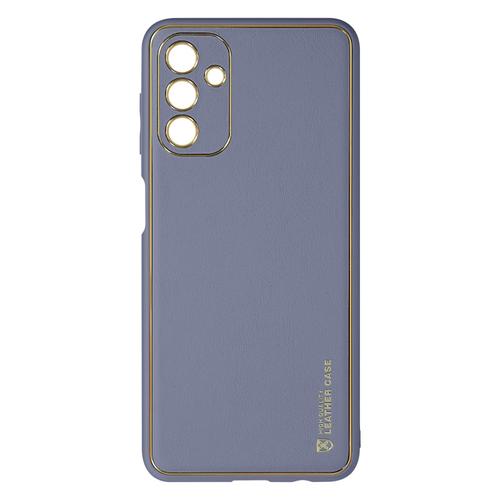 Coque Pour Samsung Galaxy A13 5g Et A04s Simili Cuir Polycarbonate Rigide Bleu