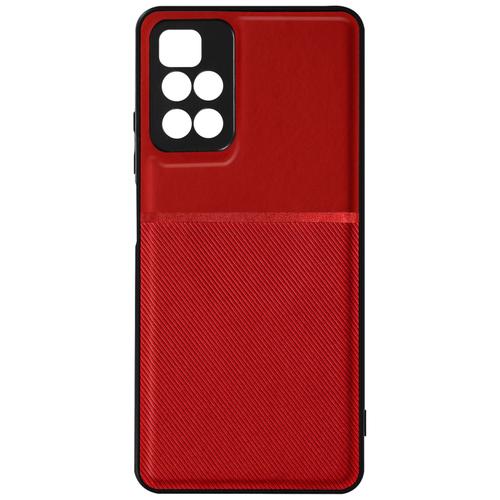 Coque Pour Xiaomi Redmi 10 Et 10 2022 Rigide Avec Contour Souple Antichoc Rouge