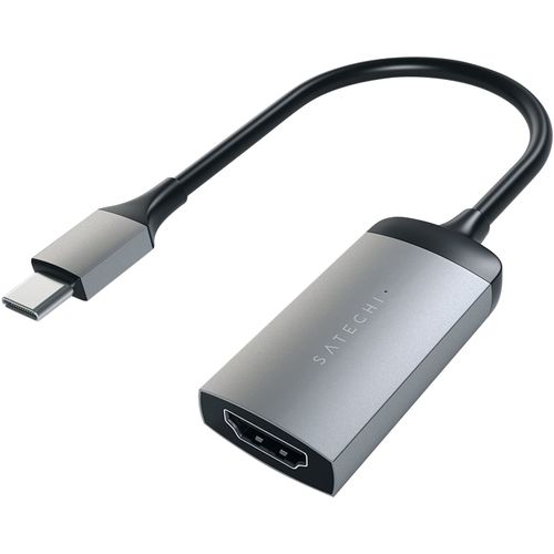 Adaptateur USB C vers HDMI Résolution 4K 60Hz Compact Satechi gris sidéral