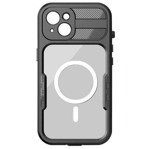 Coque Intégrale Pour Iphone 14 Waterproof Ip68 Redpepper Contour Noir