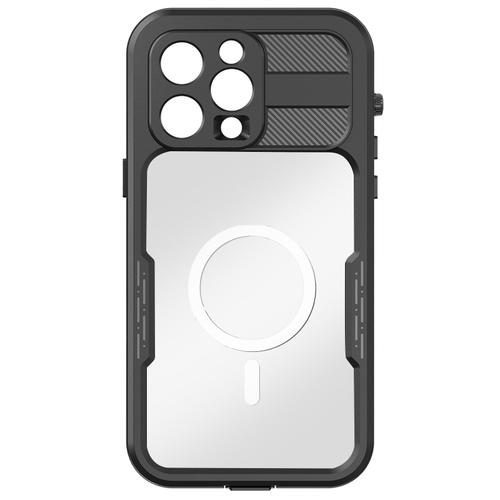 Coque Intégrale Pour Iphone 14 Pro Max Waterproof Ip68 Redpepper Contour Noir