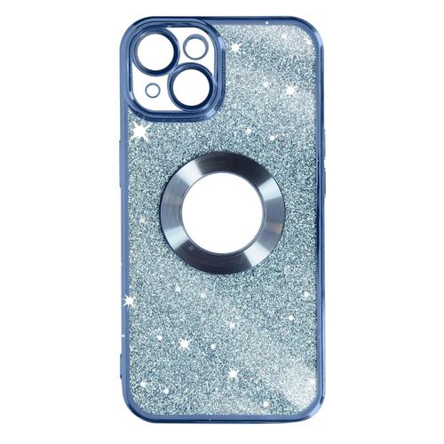 Coque Pour Iphone 14 Plus Paillette Amovible Série Protecam Spark Bleu